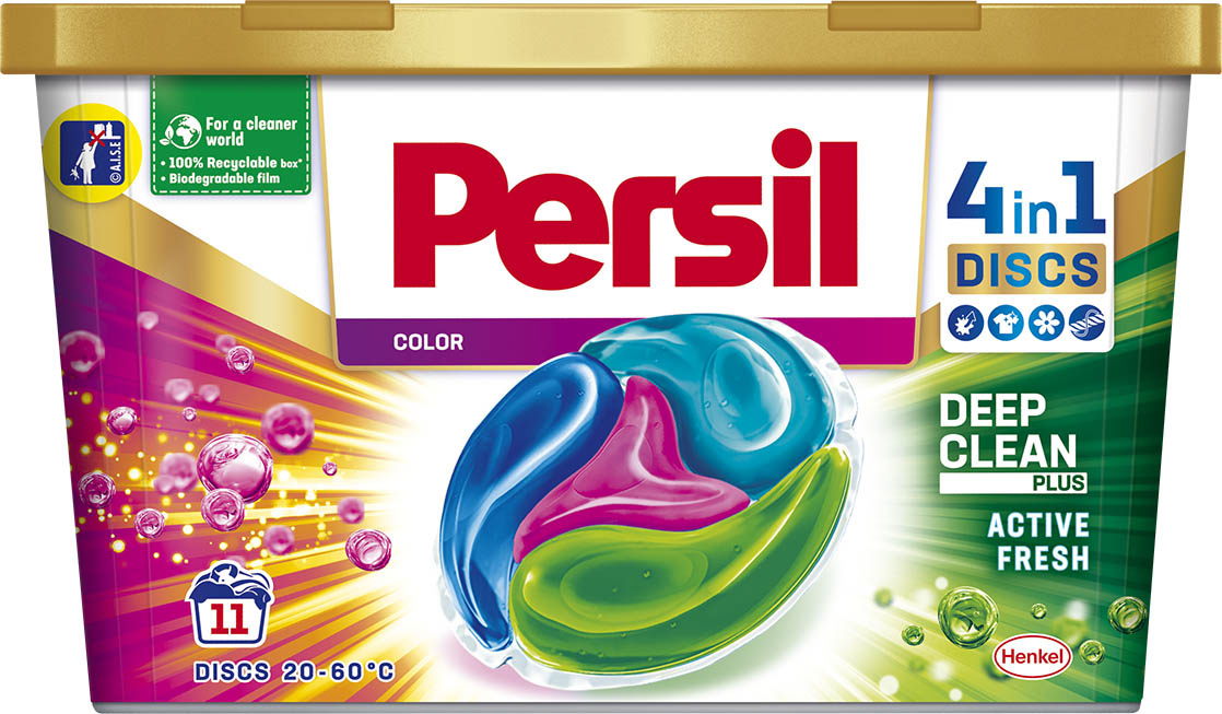 Капсули для прання PERSIL Discs Color Deep Clean 0,332 кг 11 шт.